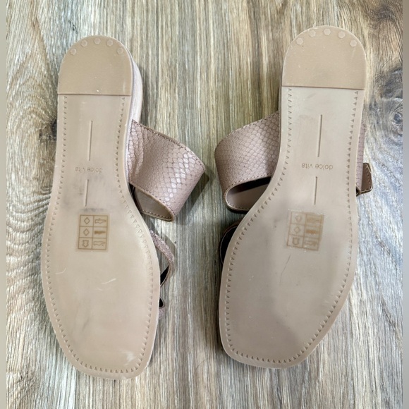 dolce-vita-nude-slide-on-  Dolce Vita Jude Sandals Taupe Size 6.5 NWOB